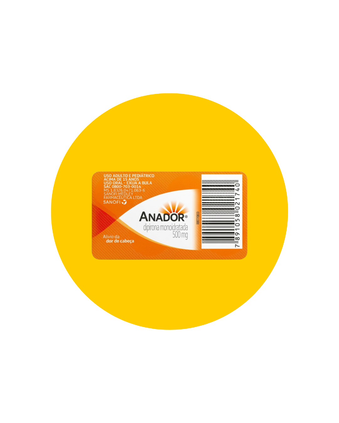 ANADOR 500MG C/4 COMP