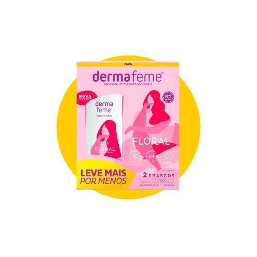 KIT DERMAFEME FLORAL 2X200ML - CIMED