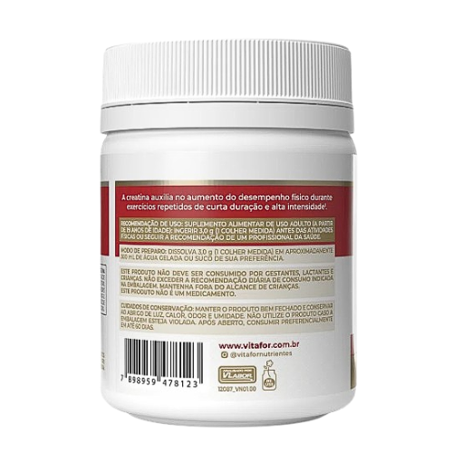 CREATINA MONOHIDRATADA EM PÓ VITAFOR 100g