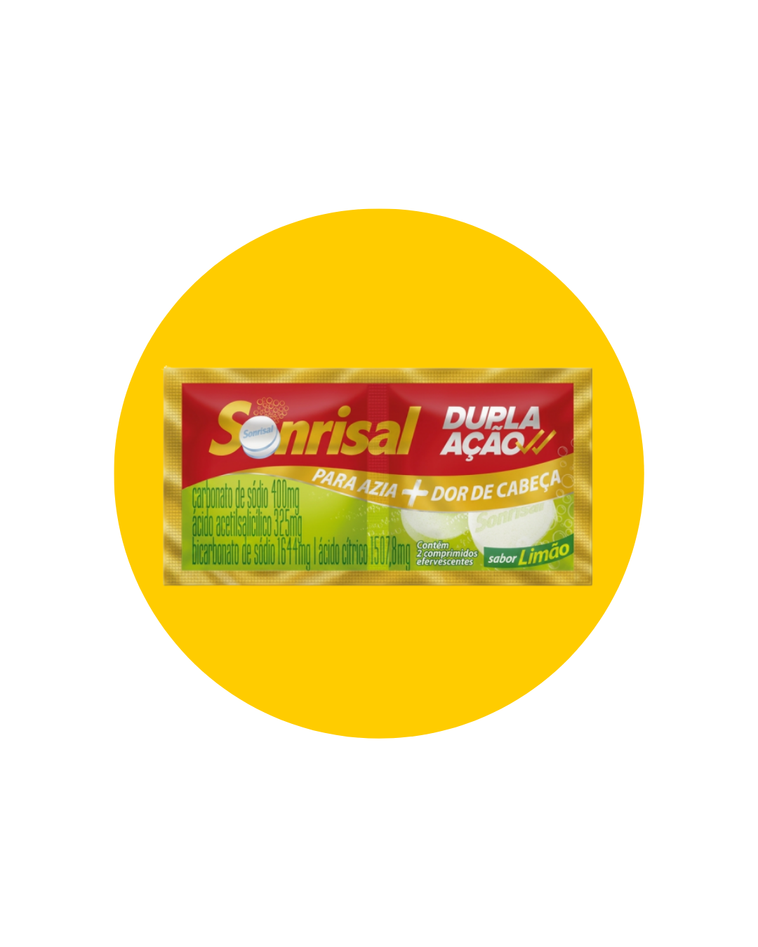 SONRISAL EFERVESCENTE LIMÃO C/2 COMP