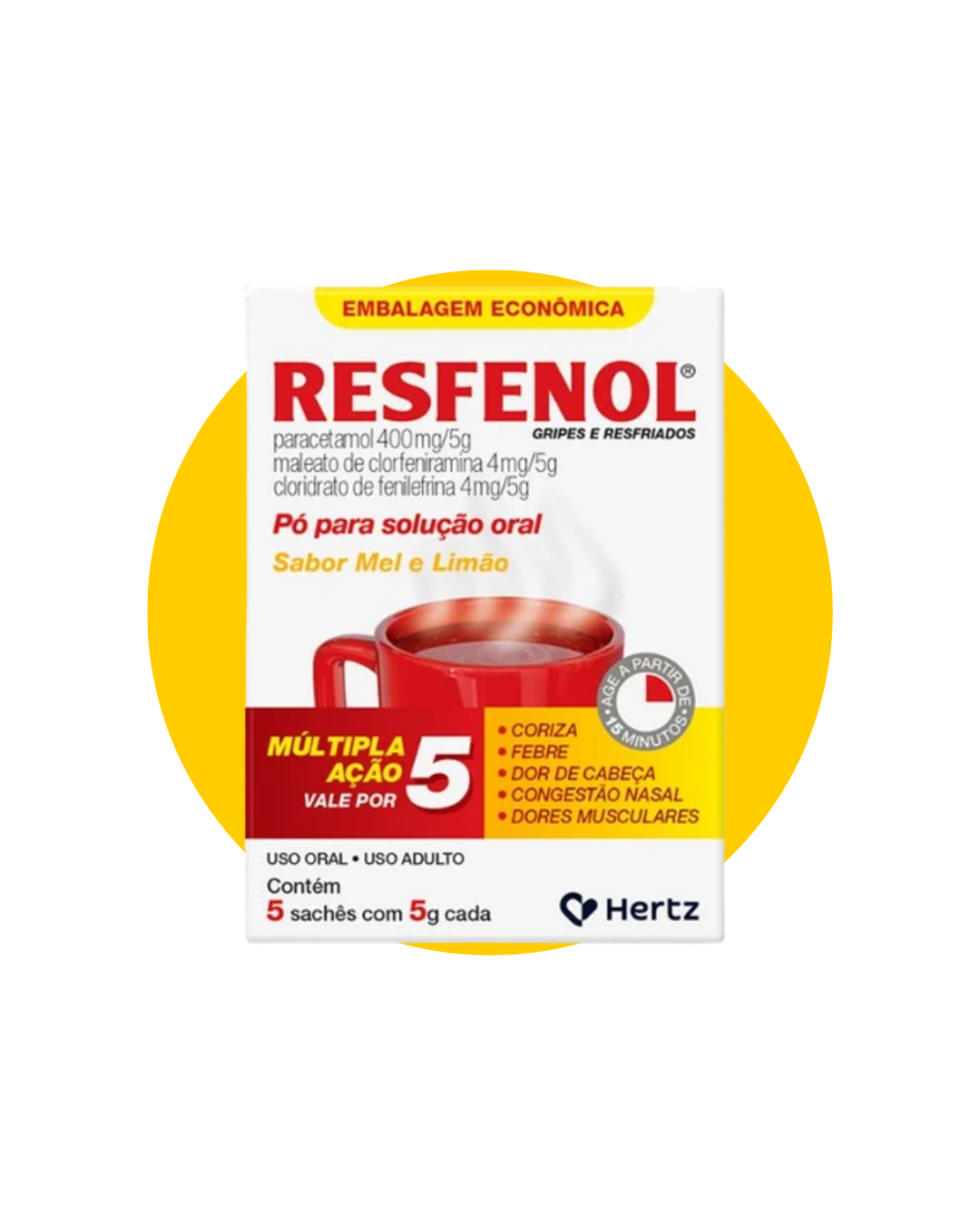 RESFENOL PÓ SOLUÇÃO ORAL 5G