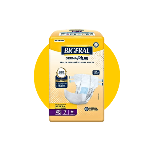 FRALDA DESCARTÁVEL DERMAPLUS XG C/7 - BIGFRAL