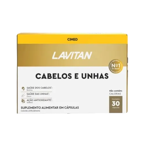 LAVITAN MAIS HAIR CABELOS E UNHAS C/30 CAPS - CIMED