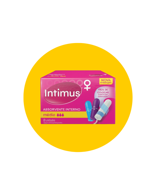 ABSORVENTE INTERNO MÉDIO C/8 UN - INTIMUS