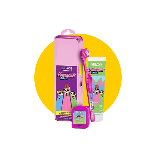 KIT HIGIENE BUCAL MENINAS SUPER PODEROSAS - ENLACE