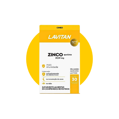 LAVITAN ZINCO QUELATO 29,59MG C/30 CAPS - CIMED