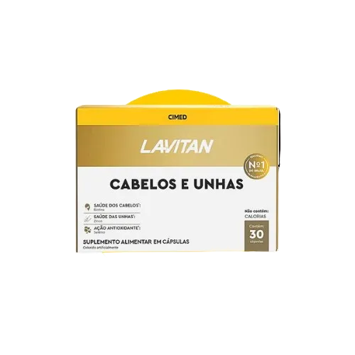 LAVITAN MAIS HAIR CABELOS E UNHAS C/30 CAPS - CIMED