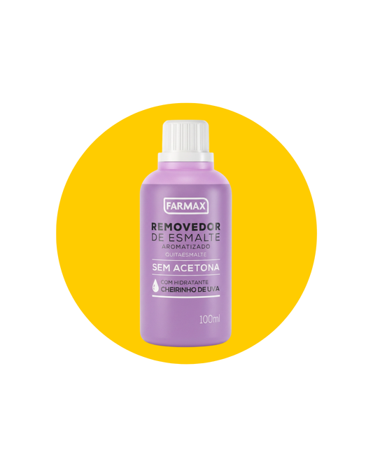 REMOVEDOR DE ESMALTE ACETONA 100ML UVA - FARMAX