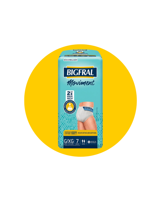 FRALDA BIGFRAL ROUPA INTÍMA X/XG C/7UN