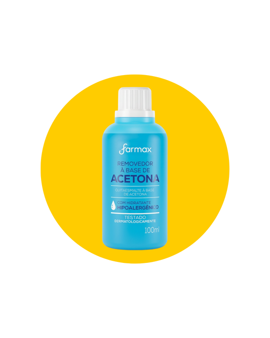REMOVEDOR DE ESMALTE C/ACETONA 100ML - FARMAX