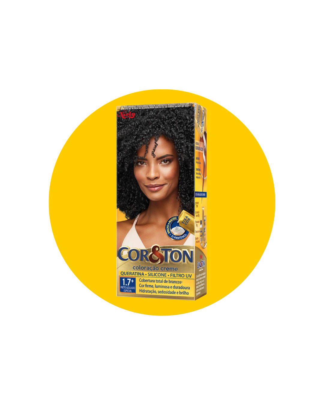 TINTURA COR & TON 1.7 PRETO AZULADO ESPECIAL