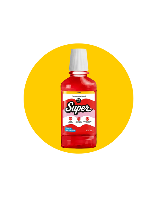 ENXAGUANTE BUCAL FRUTAS VERMELHAS 500ML - SUPER