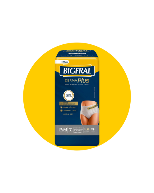 FRALDA BIGFRAL PREMIUM ROUPA ÍNTIMA P/M 7UN