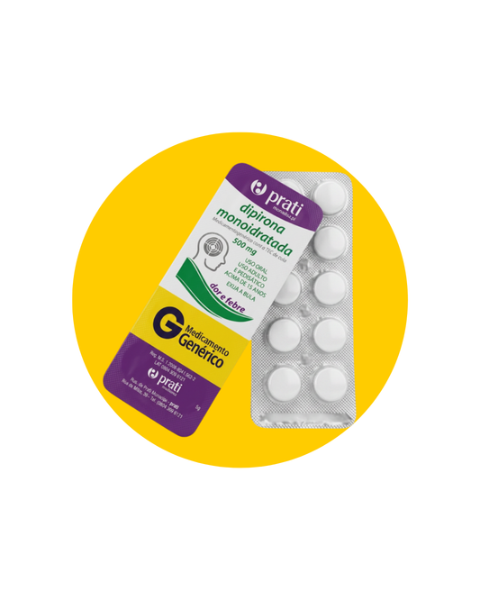 DIPIRONA SODICA 500MG C/10 COMP - PRATI