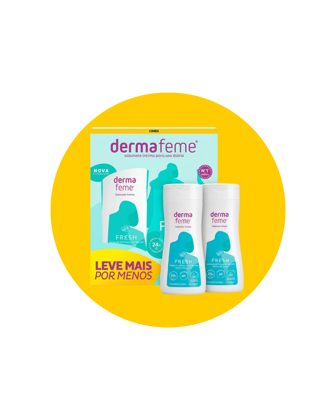 KIT DERMAFEME FRESH 200ML