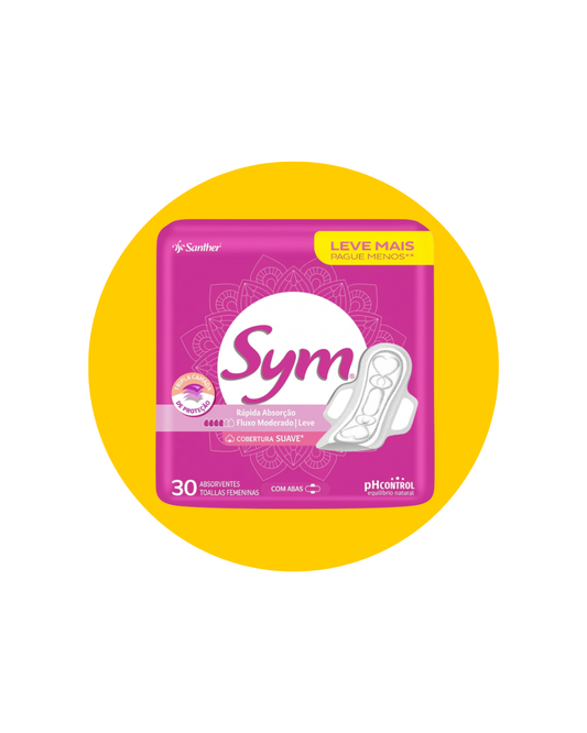 ABSORVENTE SUAVE C/ABAS 30UN - SYM